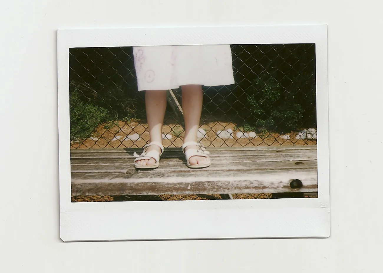 standing on the bench